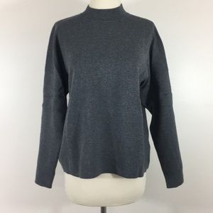 H&M Boxy Mock-Neck Grey Sweater - Size Medium